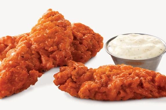 Buffalo Chicken Strips with Fries