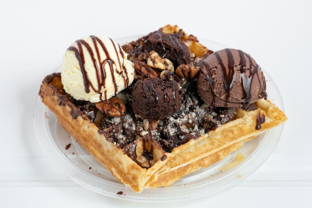 Chocolate Nuts Waffle
